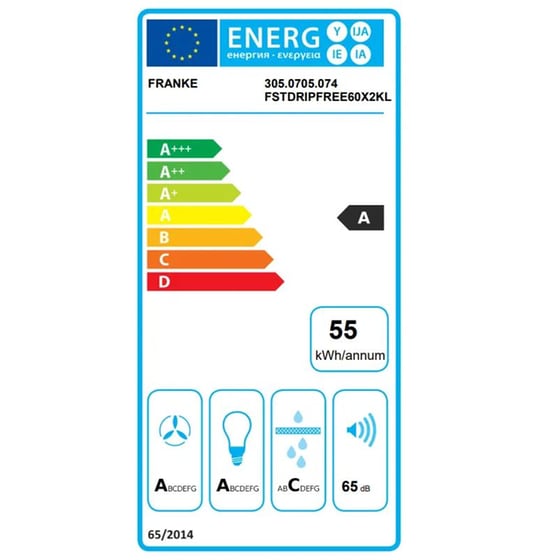 FRANKE Maris Drip Free 60 K-Link 60 CM Inox Απορροφητήρας Μηχανισμός Απορρόφησης image 9