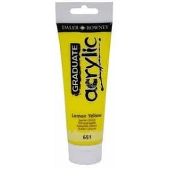 Daler Graduate Acrylic 120ml Lemon Yellow image 0