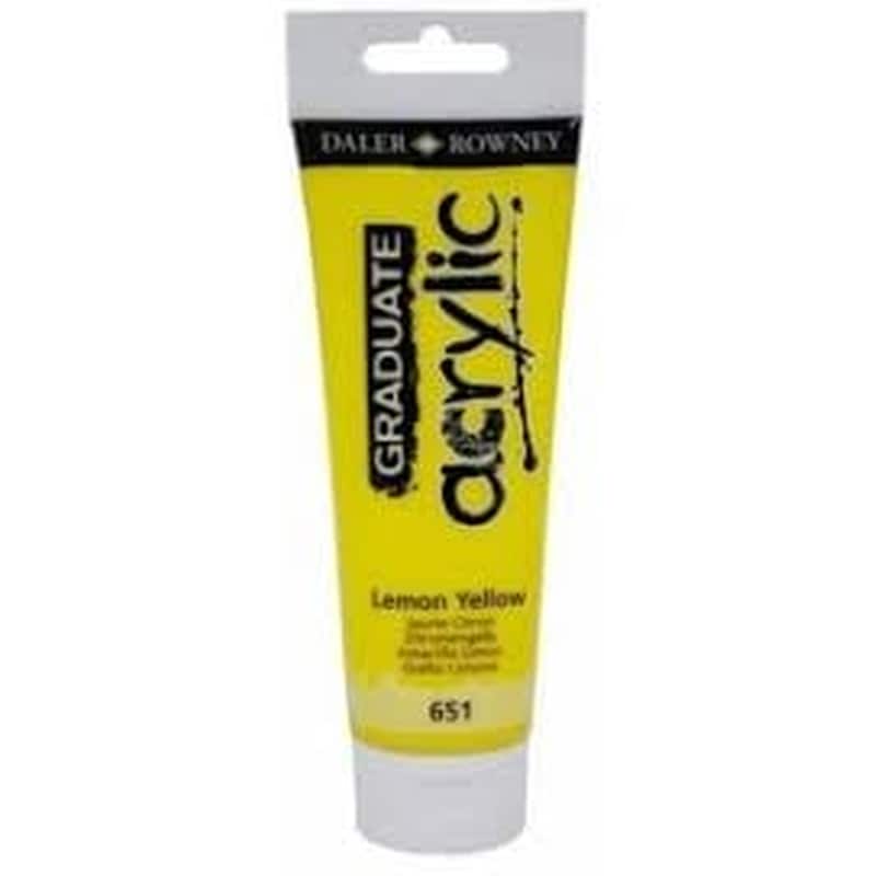 DALER ROWNEY Daler Graduate Acrylic 120ml Lemon Yellow