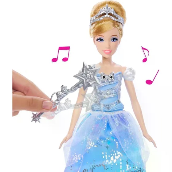 Κούκλα Disney Princess Enchanted Ballgown Cinderella Mattel with Lights & Sounds image 5