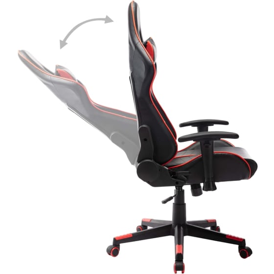 Καρέκλα Gaming VidaXL από Τεχνητό Δέρμα - Μαύρη/Κόκκινη image 4