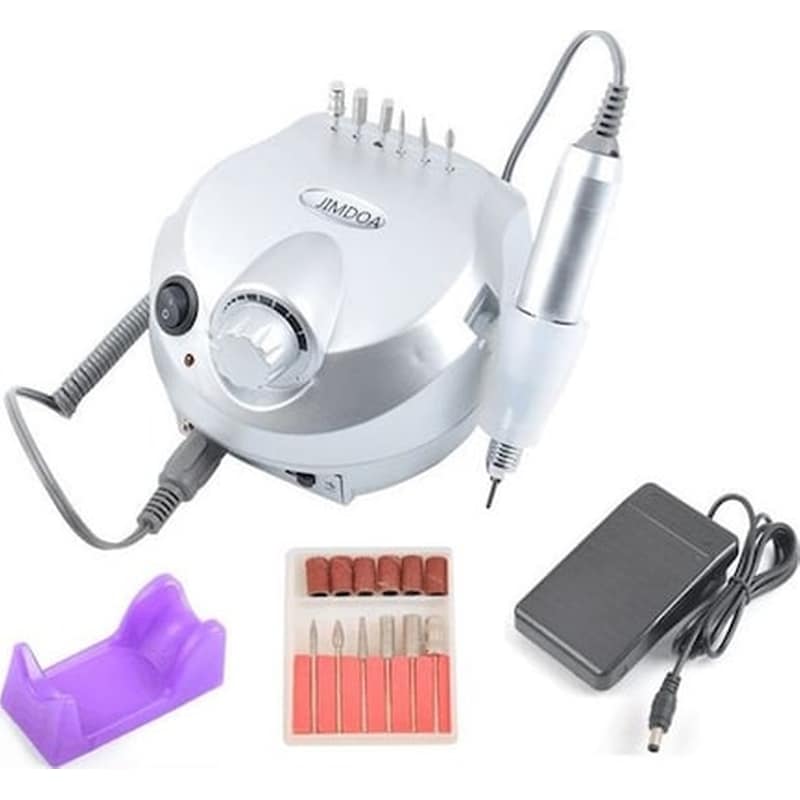 Τροχός Νυχιών Ρεύματος 20000rpm Με Πεντάλ Σε Ασημί Χρώμα 65w OEM