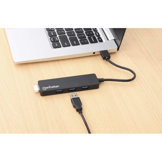 Manhattan 164900 USB Hub 4-Port USB 3.0 συμβατό με USB-A image 4