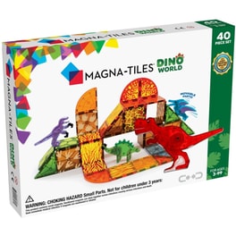 Magna-Tiles® Dino World Μαγνητικό Παιχνίδι Κατασκευών - 40 Κομμάτια (22840)