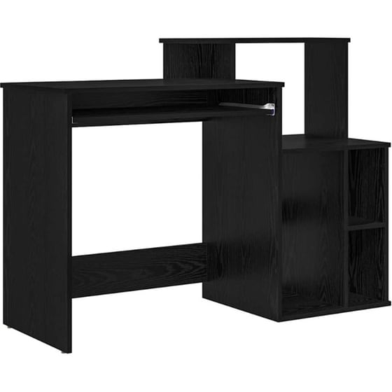 Γραφείο VidaXL από Επεξεργασμένο Ξύλο 120,5x44x88,5 cm - Μαύρη Οξιά image 0