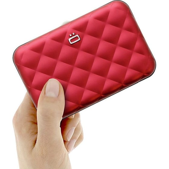 Πορτοφόλι Αλουμινίου Ogon Quilted Button Red image 2