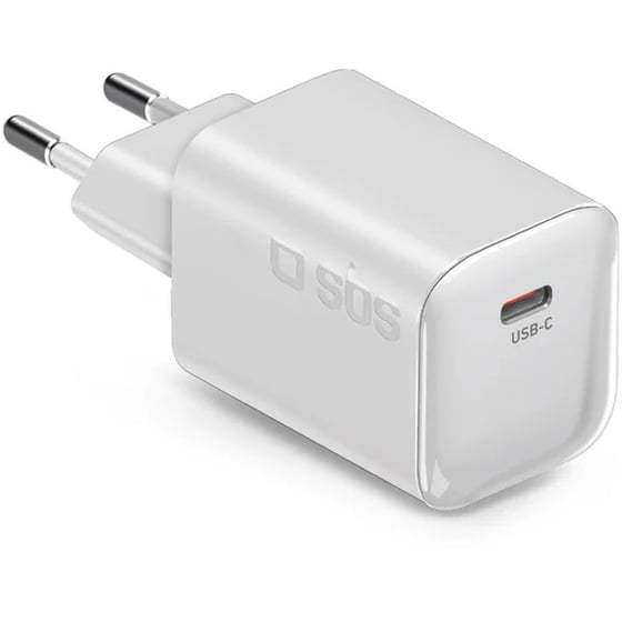 Φορτιστής Πρίζας SBS GAN USB-C 45W - Λευκό image 0