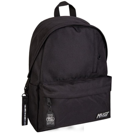 Τσάντα Πλάτης Must Team Monochrome Μαύρο με Γκρι Λεπτομέρειες image 0