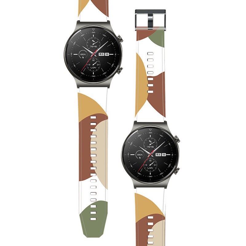 HURTEL Λουράκι Hurtel Band Moro για Huawei Watch GT2 Pro 46mm - Camo Yellow/Brown
