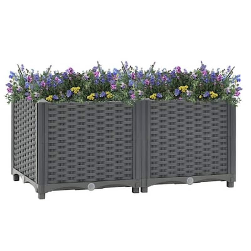 VIDAXL Vidaxl Ζαρντινιέρα 80 X 40 X 38 Εκ. Από Πολυπροπυλένιο