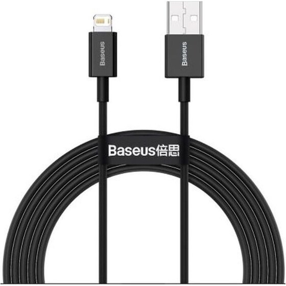 Καλώδιο φόρτισης Baseus USB-A σε Lightning Superior Series , Fast Charging 1m - Μαύρο image 0