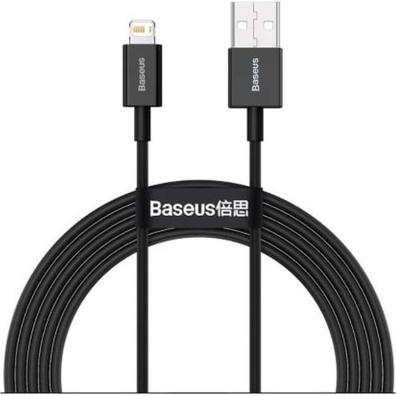 BASEUS Καλώδιο φόρτισης Baseus USB-A σε Lightning Superior Series , Fast Charging 1m - Μαύρο