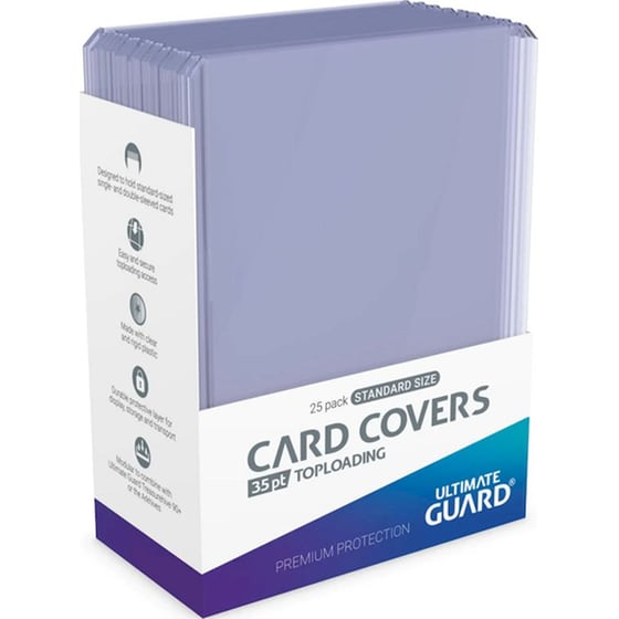 Ultimate Guard Card Covers Toploader - Clear (25 Sleeves) image 0