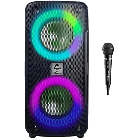 Party Speaker Idance DJX100 με Μικρόφωνο - Μαύρο image 0