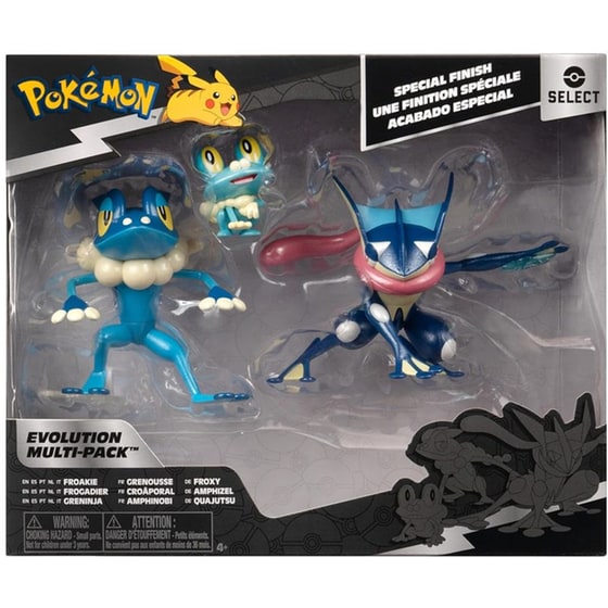 Φιγούρες Jazwares Pokemon Evolution Froakie, Frogadier & Greninja image 0