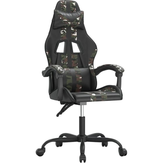 Καρέκλα Gaming VIDAXL 349530 από Τεχνητό Δέρμα - Μαύρο image 0