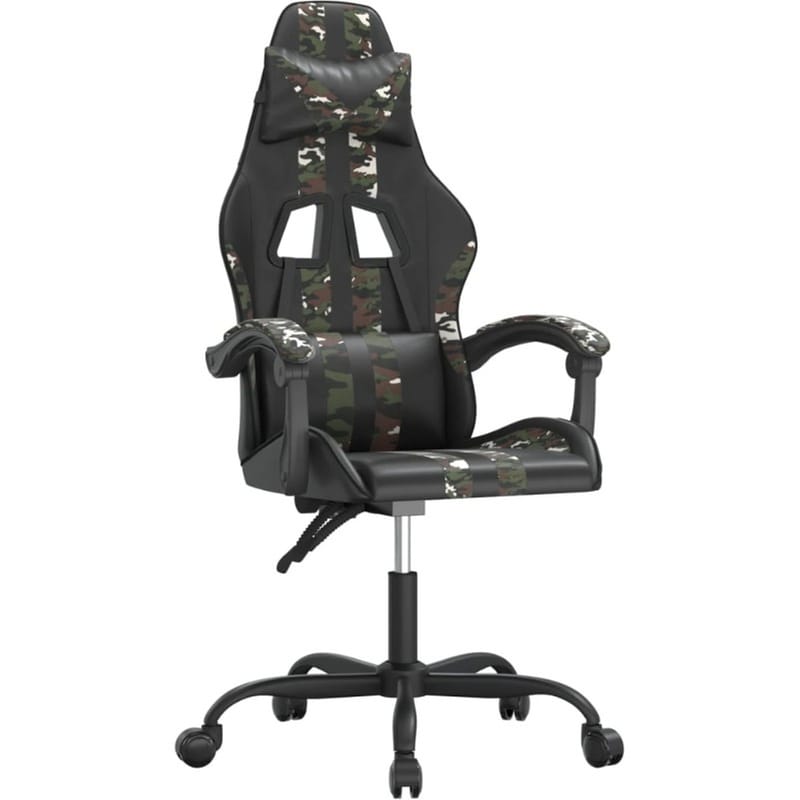Καρέκλα Gaming VIDAXL 349530 από Τεχνητό Δέρμα - Μαύρο