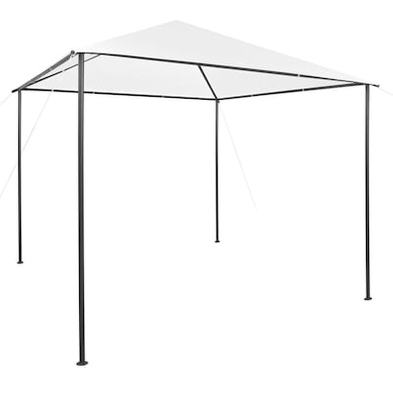 Κιόσκι Vidaxl Ατσάλι 3x3x2.7m - Λευκό