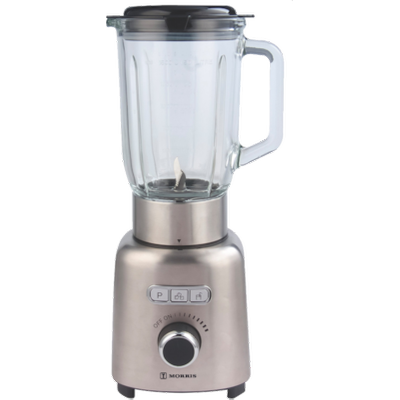 Μπλέντερ MORRIS S1255BL 1.5 L 1000 W με Γυάλινη Κανάτα Inox