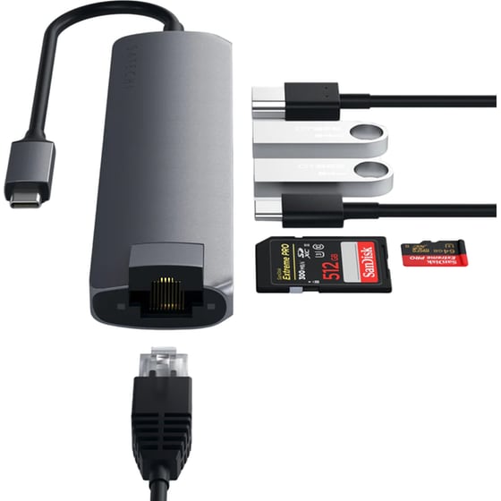 Docking Station Satechi ST-UCSMA3M 7-Port USB 3.0 συμβατό με USB-C image 3