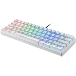 Motospeed Ck61 Μηχανικό Gaming Ενσύρματο Πληκτρολόγιο RGB Λευκό (US)