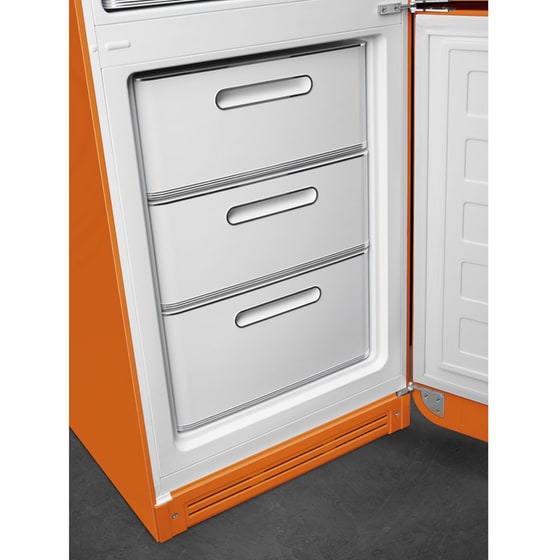 SMEG FAB32ROR5 331 Lt Πορτοκαλί Ψυγειοκαταψύκτης image 3