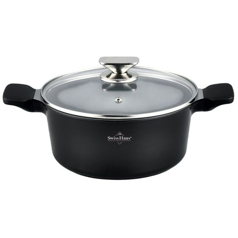 Κατσαρόλα SWISS HAUS Casserole 30 cm Μαύρο SH-BC30B