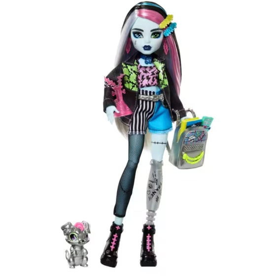 Κούκλα Mattel Monster High Φράνκι Με Ζωάκι Και Αξεσουάρ image 1