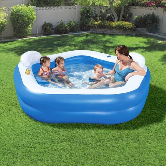 Φουσκωτή Οικογενειακή Πισίνα Bestway Family Fun Lounge 575 Lt - Μπλε image 2