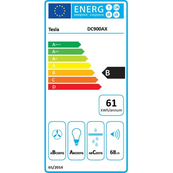 TESLA DC900AX 90 cm Inox Καμινάδα - Τζάκι Απορροφητήρας image 5