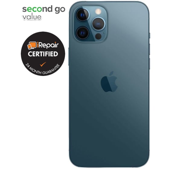 Μεταχειρισμένο Apple iPhone 12 Pro 128GB Pacific Blue second go value Certified by iRepair image 3