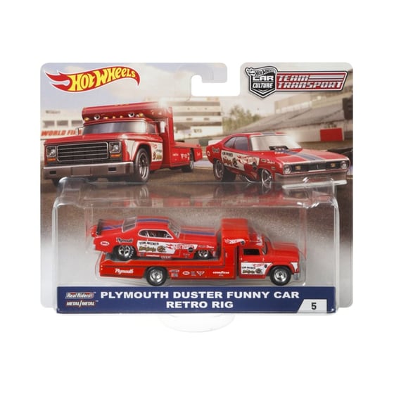 Νταλίκα Hot Wheels με Αυτοκινητάκι (1 Τεμάχιο) image 5