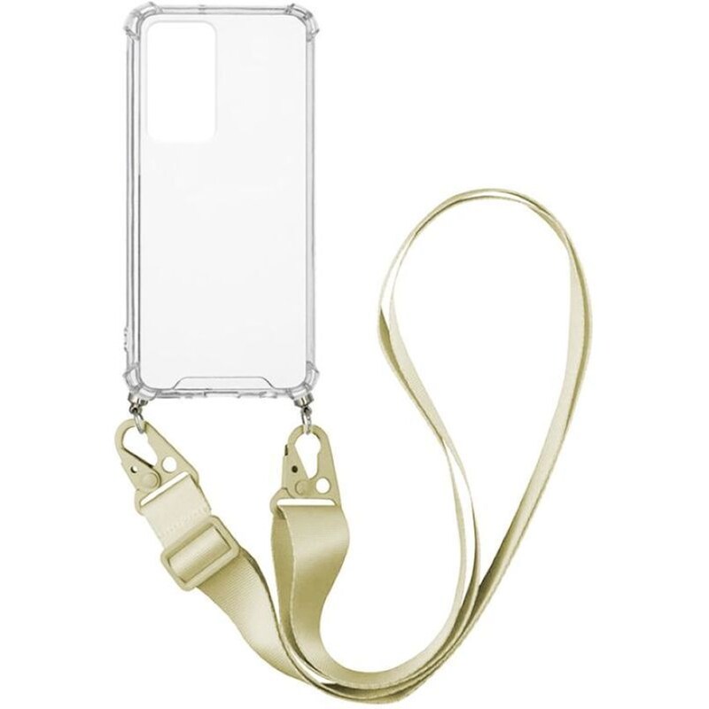 Θήκη Xiaomi Xiaomi 12 Pro 5G - Sonique Armor Clear Με Strap - Μπεζ