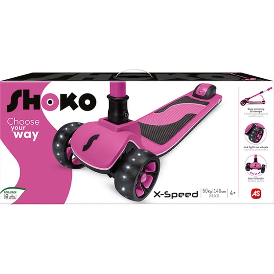 Παιδικό Πατίνι Τρίτροχο AS Company Shoko X-Speed - Ροζ image 7