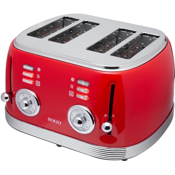 SOGO TOS-SS-5465 4 Θέσεων 1500W Κόκκινο Φρυγανιέρα image 6