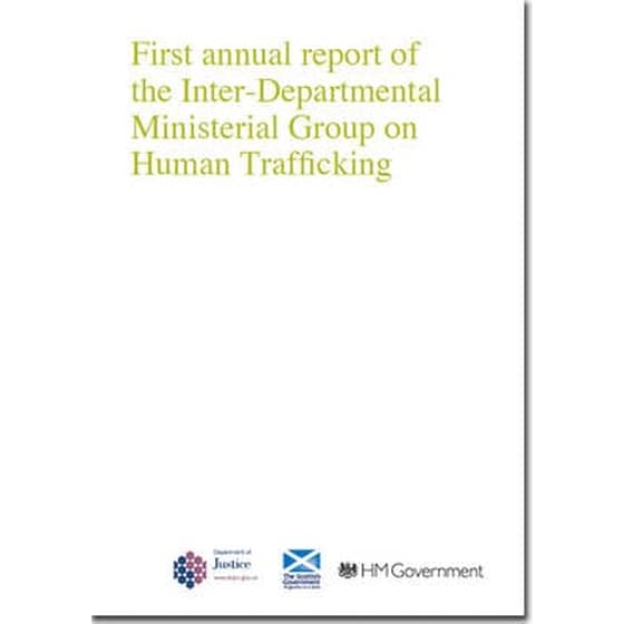 First annual report of the Inter-Departmental Ministerial Group on Human Trafficking image 0