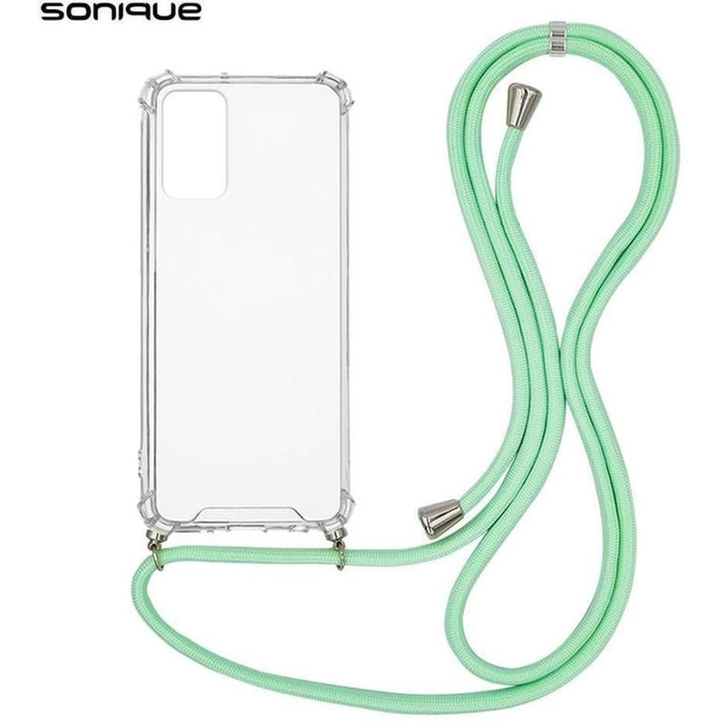 Θήκη Xiaomi Poco F4 5G - Sonique Armor Clear Με Κορδόνι - Ροζ