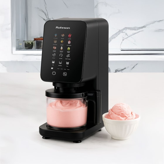 Παγωτομηχανή ROHNSON R5655 VLCREME 3 x 450 ml Μαύρο image 7