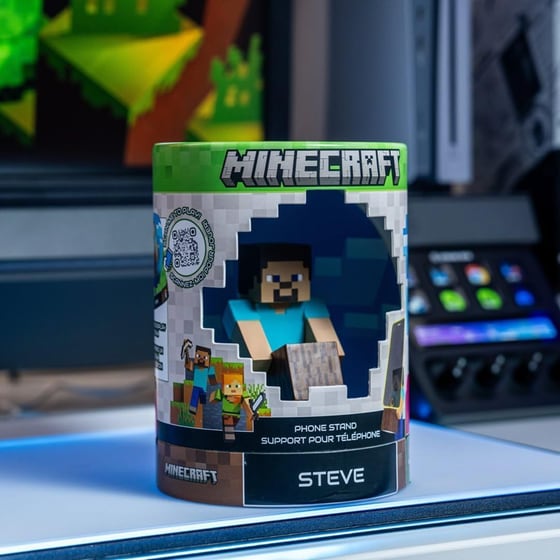Φιγούρα Βάσης Στήριξης Cable Guys - Minecraft Steve Earbud Holder image 3