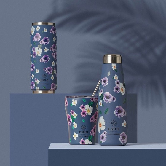 Παγούρι Θερμός Estia Home Art Save The Aegean Garden Blue 500 ml image 7