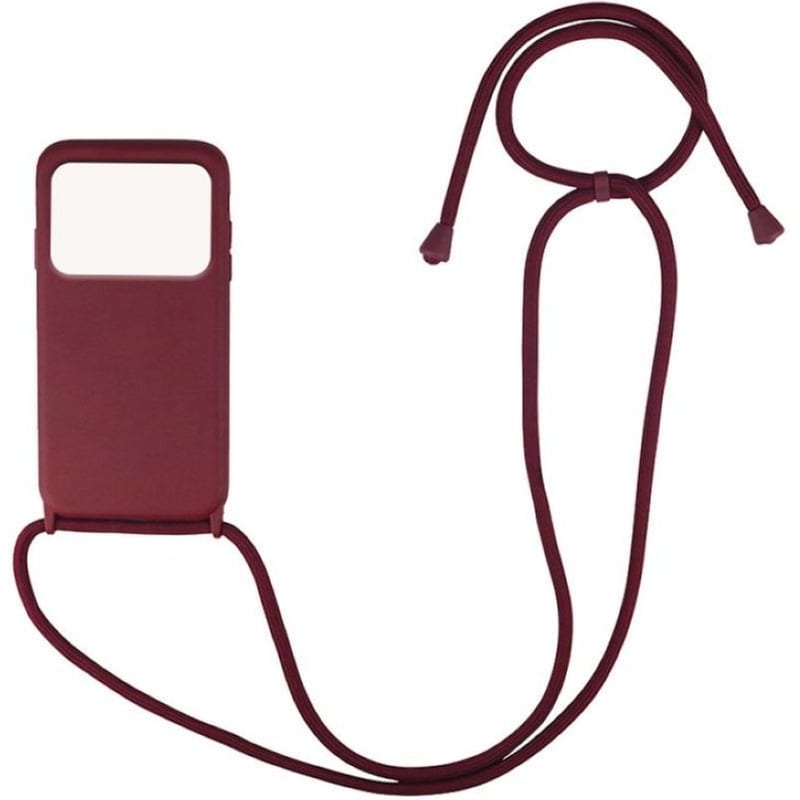 Θήκη Xiaomi Poco X4 Pro 5G - My Colors Carryhang Με Κορδόνι - Μπορντό