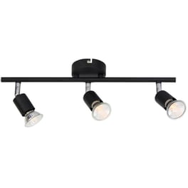 Σποτ Τρίφωτο Aca Trinity Mc634bk3 Μεταλλικό - Μαύρο