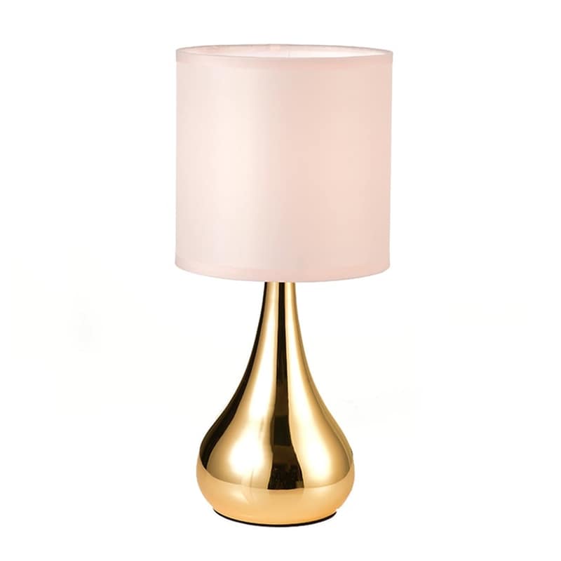 Πορτατίφ Αφής με Dimmer Aca Bellatris Ks1178t1pg Μεταλλικό 15x15x33 cm - Ροζ/Χρυσό ACA DECOR