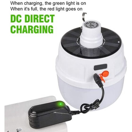 Ηλιακή Λάμπα Led 100 Watt Με 42 Leds Και Γάντζο Solar Emergency Charging Lamp image 2