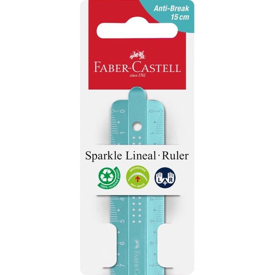 Χάρακας Faber-Castell Sparkle Άθραυστος 15 cm (1 Τεμάχιο) image 5