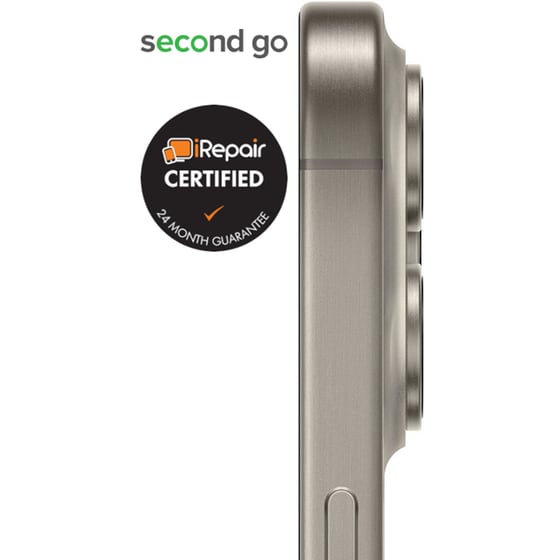 Μεταχειρισμένο Apple iPhone 15 Pro 256GB Natural Titanium second go Certified by iRepair image 3