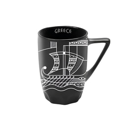 Κούπα Ancient Greece Black Helmet Κεραμική 350 ml - Μαύρο