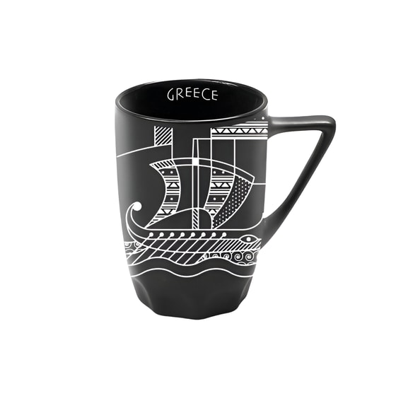 Κούπα Ancient Greece Black Helmet Κεραμική 350 ml - Μαύρο image 0