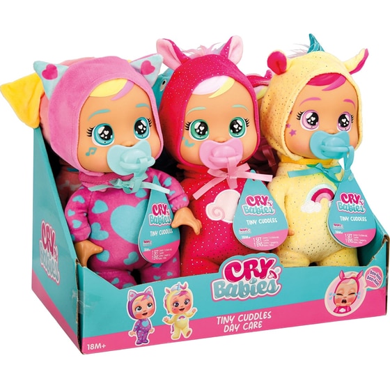 Cry Babies Κλαψουλίνια Αγαπουλίνια Tiny Cuddles Day Care Διαδραστική Κούκλα Κλαίει με Αληθινά Δάκρυα 1 Τμχ - Τυχαία Επιλογή Σχεδίου image 11