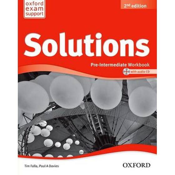 Solutions- Pre-Intermediate- Workbook and Audio CD Pack (A1-A2) image 0